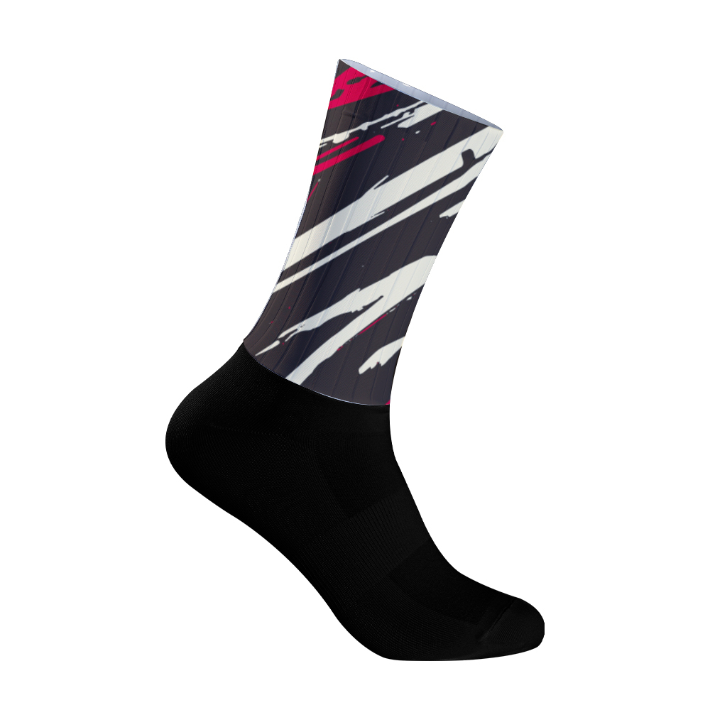 Mountain Biking Socks - Moda Renk Bloklu Bisiklet Çorapları Nefes